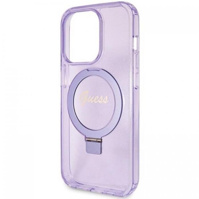 Guess - Guess iPhone 15 Pro Max Mobilskal Magsafe Script Glitter