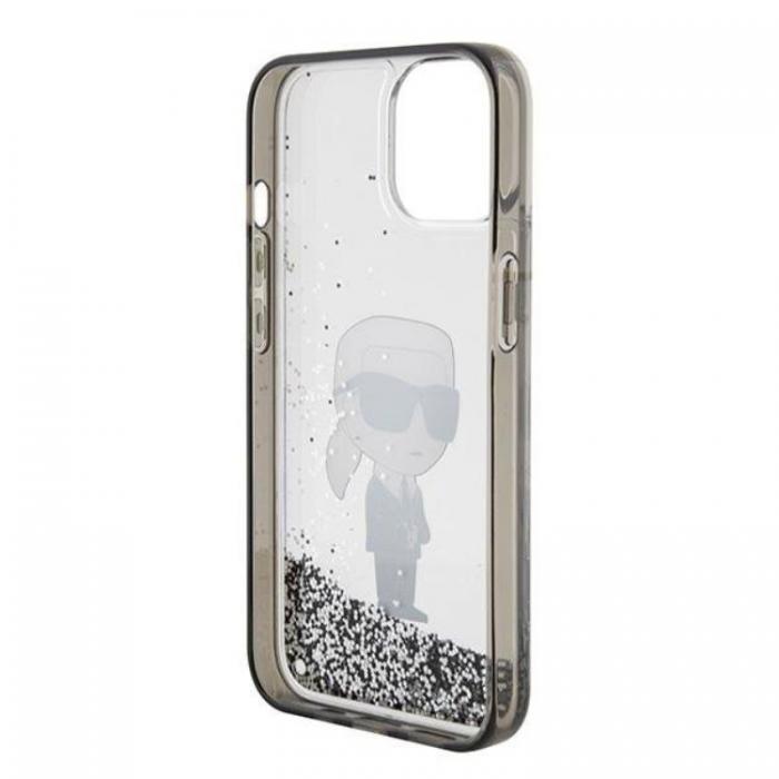 KARL LAGERFELD - Karl Lagerfeld iPhone 15 Mobilskal Liquid Glitter Ikonik