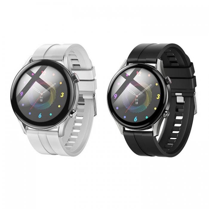 Hoco - Hoco Smart Watch med samtalsfunktion Y7 Pro - Silver