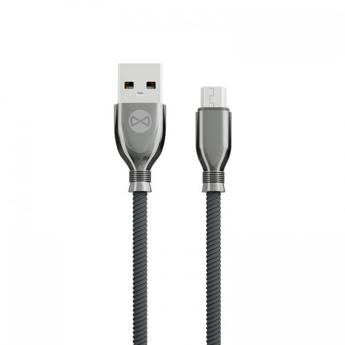 Forever - Forever Tornado Kabel USB till Micro-USB 1m 3A - Svart