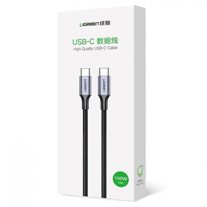 Ugreen - Ugreen USB-C Till USB-C 100W 5A 3m Kabel - Gr