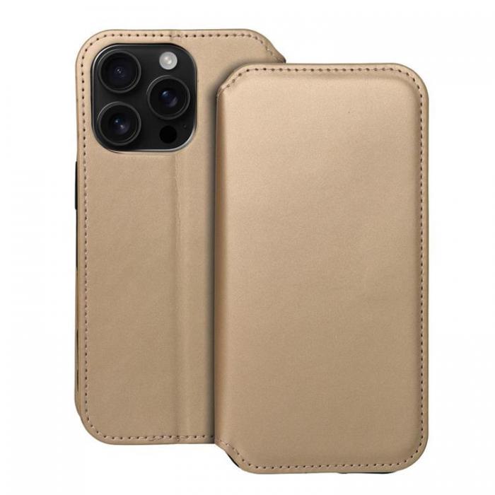 A-One Brand - iPhone 16 Pro Plnboksfodral Dual Pocket - Guld