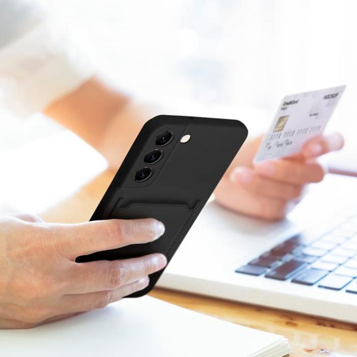 Forcell - Forcell Xiaomi Redmi 9A/9AT Skal Korthållare - Svart