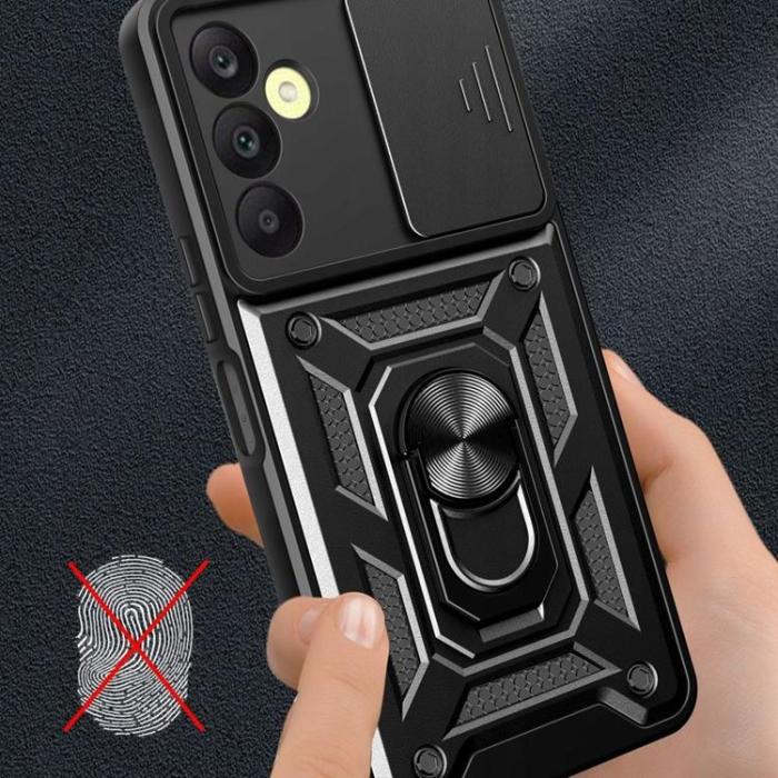 Tech-Protect - Tech-Protect Galaxy M15 Mobilskal Camshield Pro - Svart