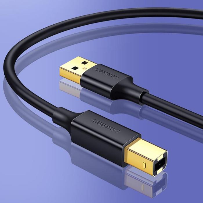 Ugreen - Ugreen Skrivare Kabel 1 m USB Type-B - Svart