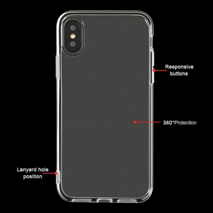 A-One Brand - Redmi Note 9S/9 Pro Baksideskal Clear 2mm Mjukplast
