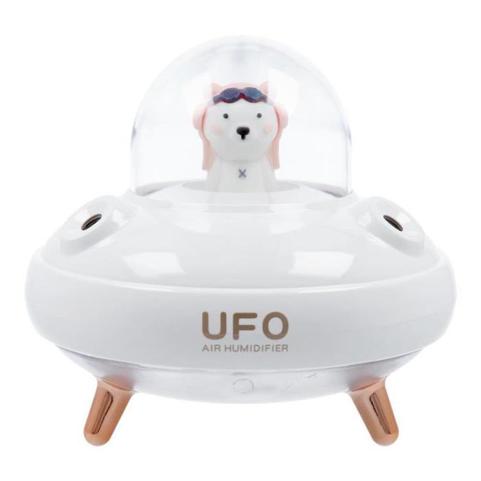 OEM - Aromaterapimaskin Luftfuktare/Diffusor UFO - Vit