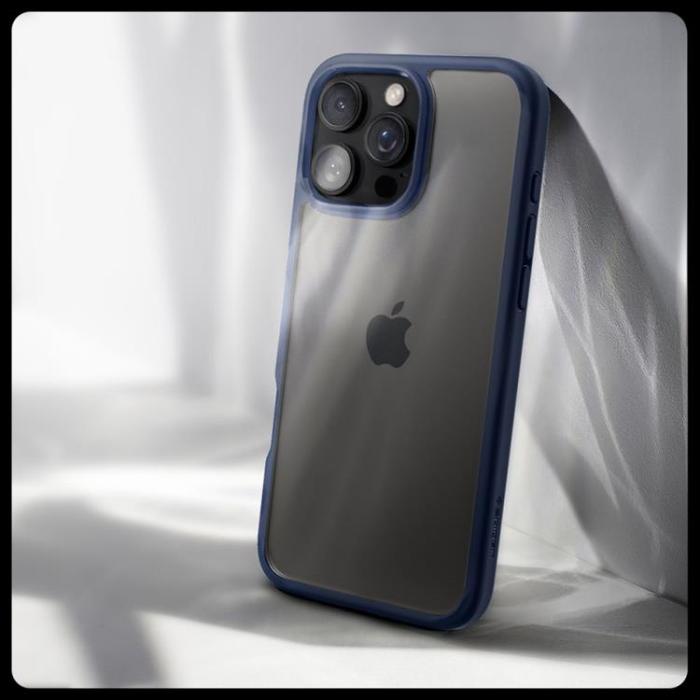 Spigen - Spigen iPhone 16 Pro Mobilskal Ultra Hybrid - Marinblå