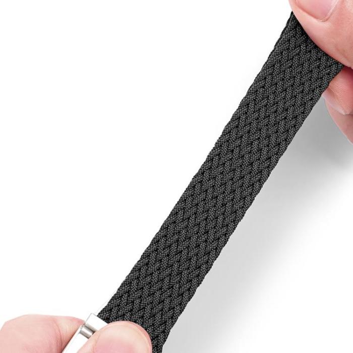 Dux Ducis - Dux Ducis Apple Watch 4/5/6/7/8/SE (42/44/45/49mm) Armband Braided - Svart