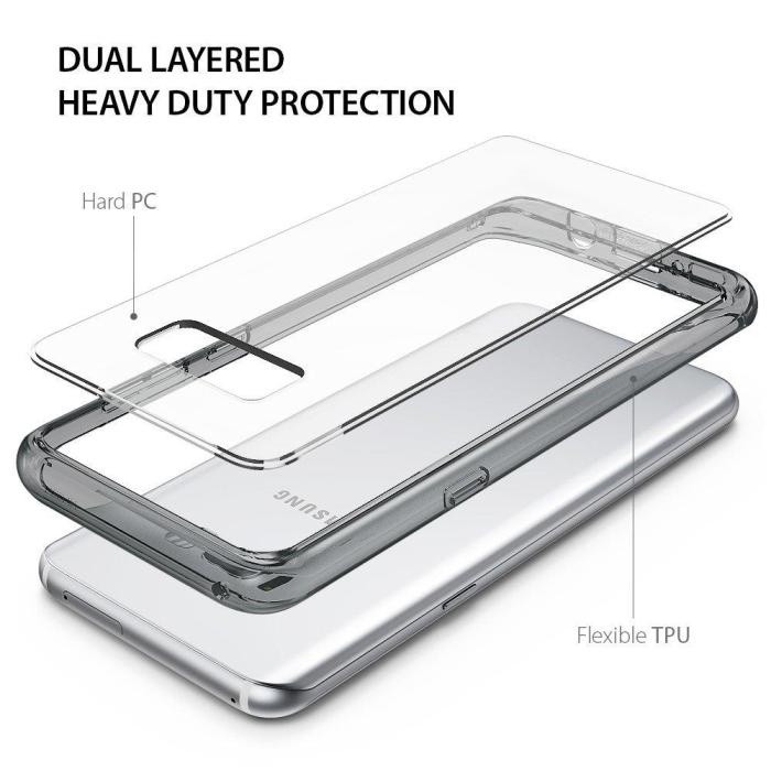 Rearth - Ringke Fusion Shock Absorption Skal till Samsung Galaxy S8 Plus - Grå