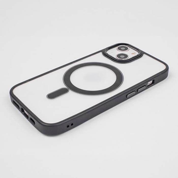A-One Brand - iPhone 16 Mobilskal MagSafe Satin Clear - Svart