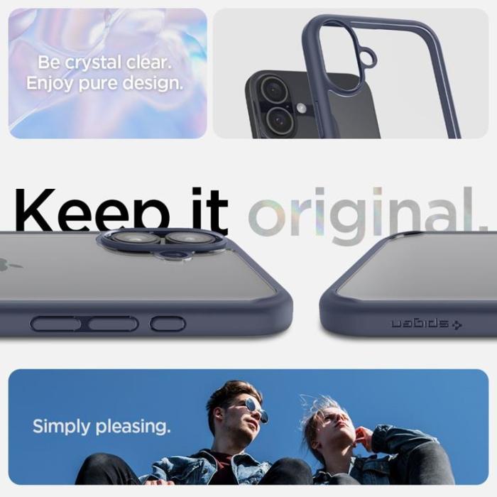 Spigen - Spigen iPhone 16 Mobilskal Ultra Hybrid - Marinblå