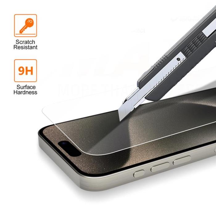 VMAX - Vmax iPhone 16 Plus Härdat Glas Skärmskydd - Clear