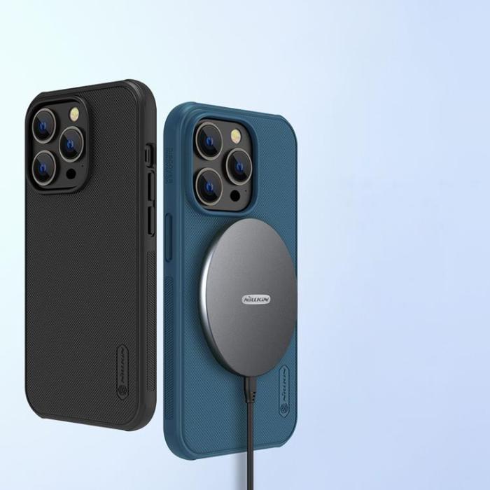 Nillkin - Nillkin iPhone 14 Pro Max Skal Super Frosted Shield - Blå
