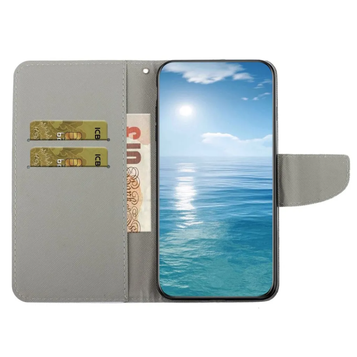 Taltech - Galaxy A14 5G/4G Plånboksfodral Mönster - Pingvin