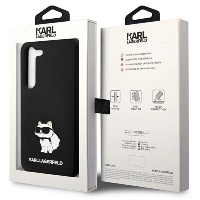 KARL LAGERFELD - Karl Lagerfeld Galaxy S24 Plus Mobilskal Silikon Choupette - Svart