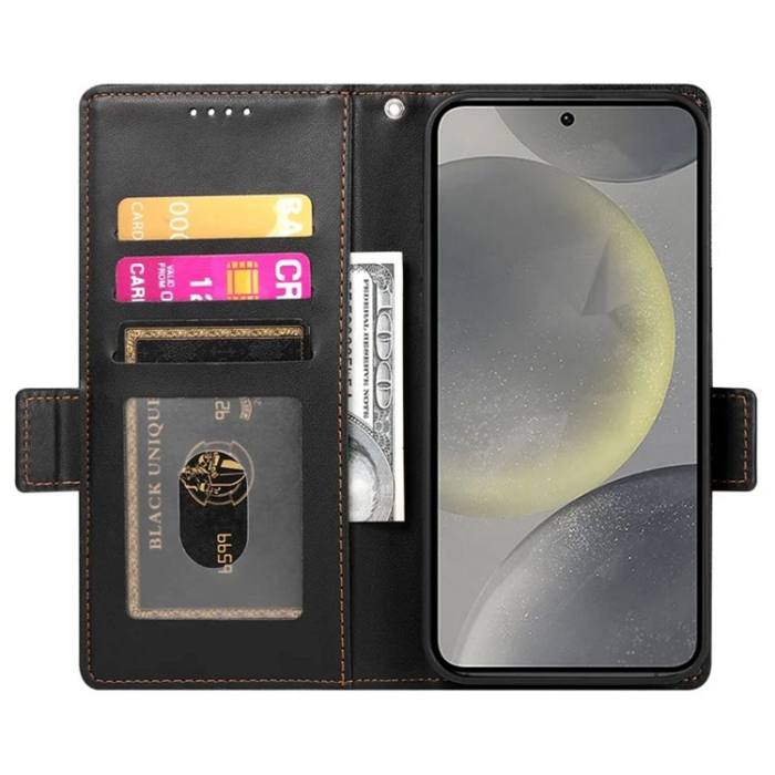 A-One Brand - Galaxy S25 Plus Plånboksfodral - Svart