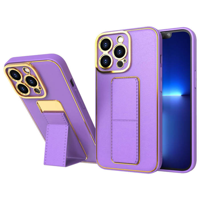 A-One Brand - iPhone 12 Skal Kickstand - Lila