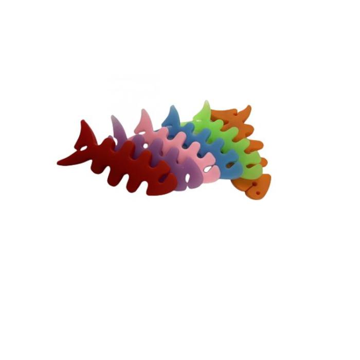 A-One Brand - Kabelhållare för Hörlurar Fish-shaped - Grön