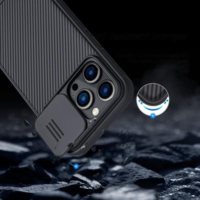 Nillkin - Nillkin iPhone 14 Pro Skal CamShield Pro (PC Och TPU) - Blå