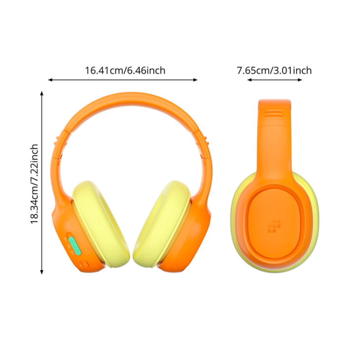 Tronsmart - Tronsmart Over-Ear Trådlösa Hörlurar ANC till Barn Safe KH03 - Orange