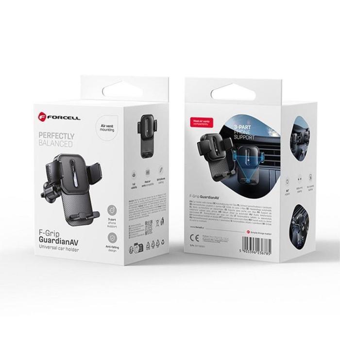 Forcell - Forcell Bilhållare Magnetic F-Grip GuardianAV - Svart