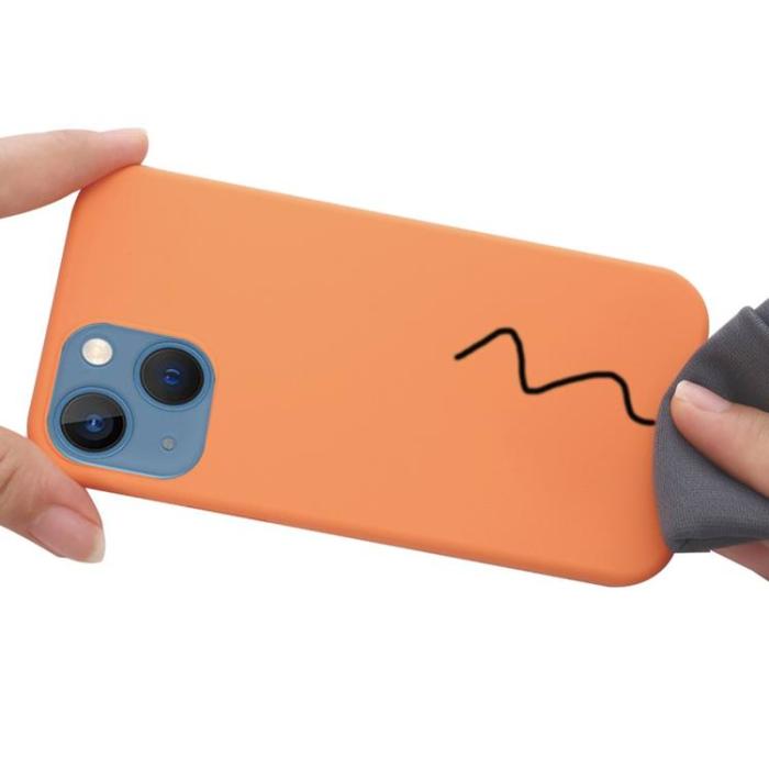 A-One Brand - Liquid Silicone MagSafe Magnetic Skal iPhone 12 Pro Max - Orange