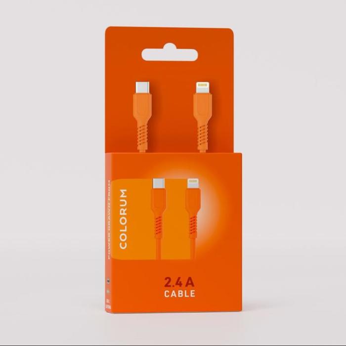 Colorum - Colorum USB-C till Lightning Kabel 1.8m 2.4A - Orange