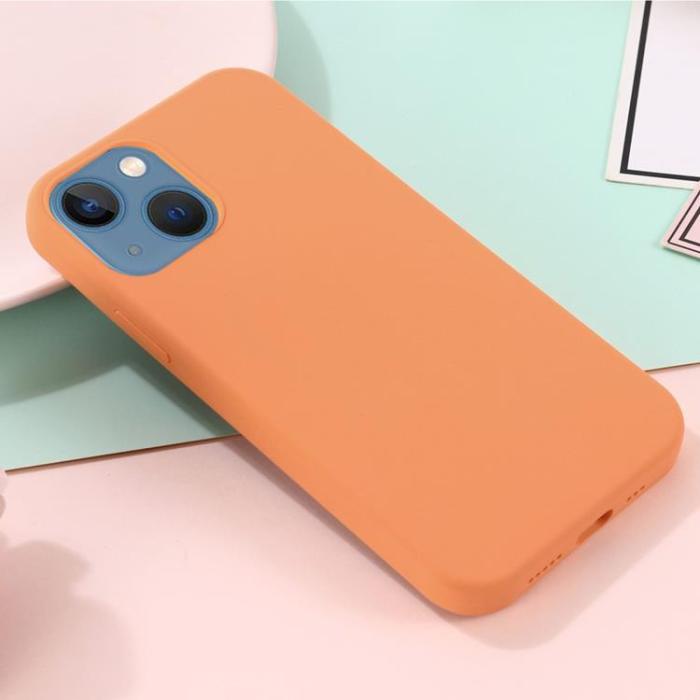 A-One Brand - Liquid Silicone MagSafe Magnetic Skal iPhone 12 Pro Max - Orange