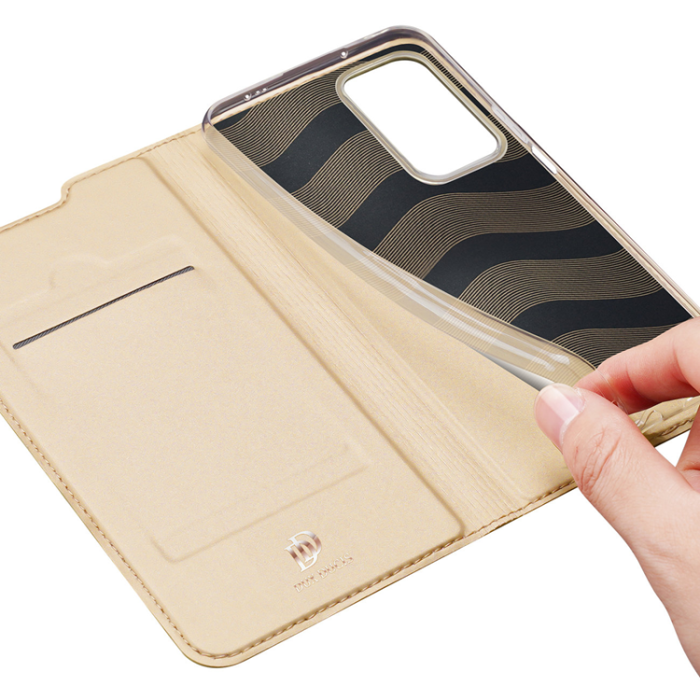 Dux Ducis - Dux Ducis Xiaomi Poco F4 5G Plånboksfodral Skin Series - Guld
