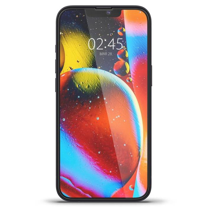 Spigen - Spigen iPhone 16E Härdat Glas Skärmskydd FC - Svart