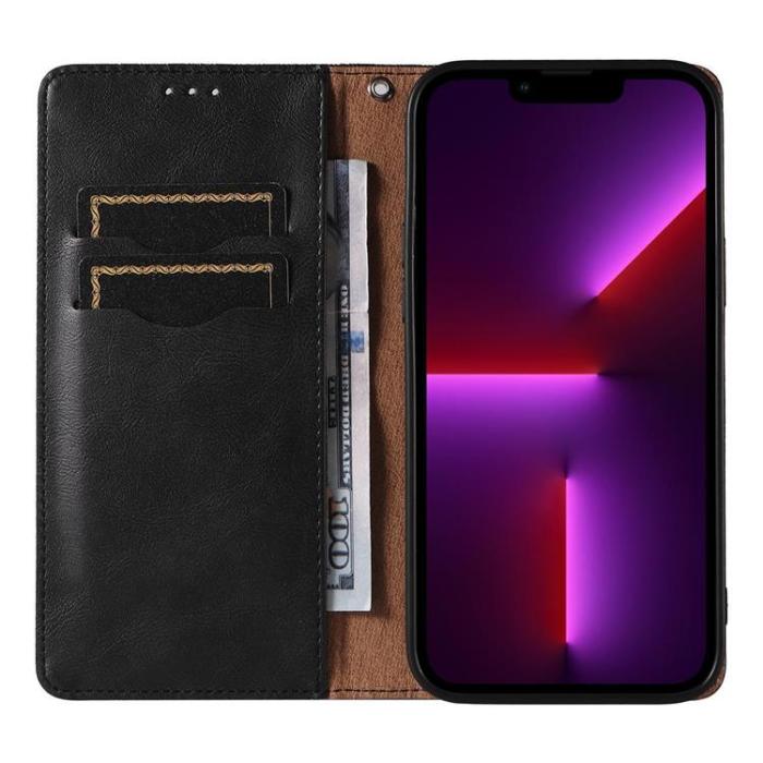 A-One Brand - Galaxy S23 Ultra Plånboksfodral Magnet Strap - Svart