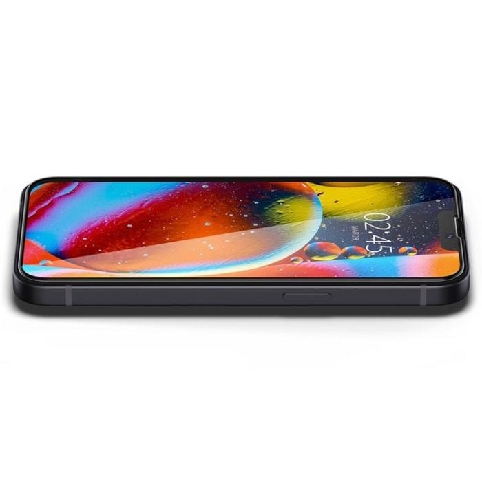 Spigen - Spigen iPhone 16E Härdat Glas Skärmskydd FC - Svart