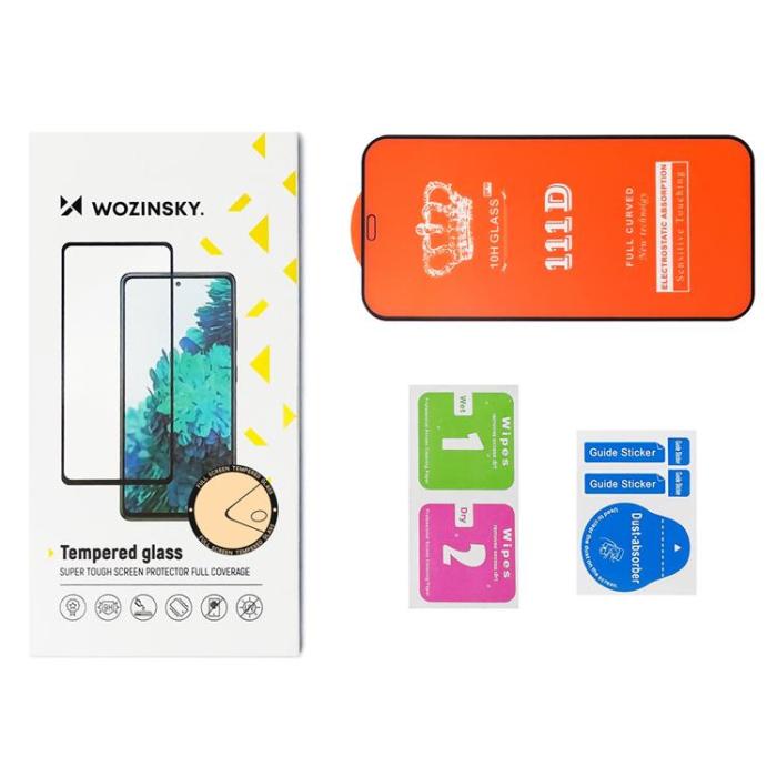 Wozinsky - Wozinsky Galaxy S24 Plus Härdat Glas Skärmskydd 9H - Svart