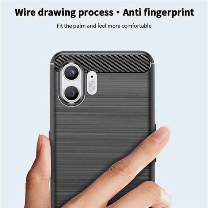 A-One Brand - Nothing Phone 2 Mobilskal Carbon Fiber - Svart