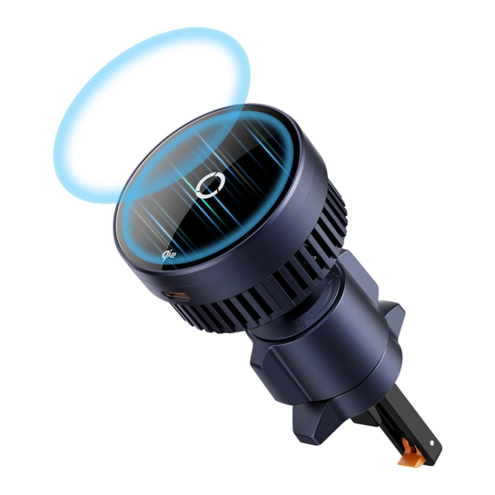 BASEUS - Baseus Bilhållare Med Qi2 Trådlös Laddare 15W MagPro - Svart