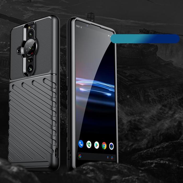 A-One Brand - Sony Xperia Pro-I Skal Thunder Armored Flexible - Svart