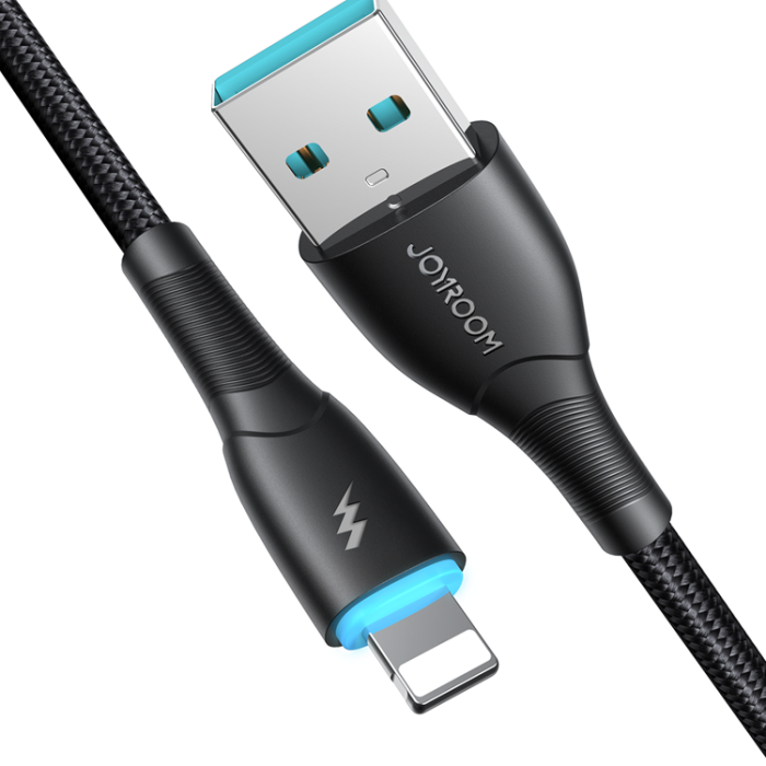 Joyroom - Joyroom Starry USB-A till Lightning kabel 1m - Svart