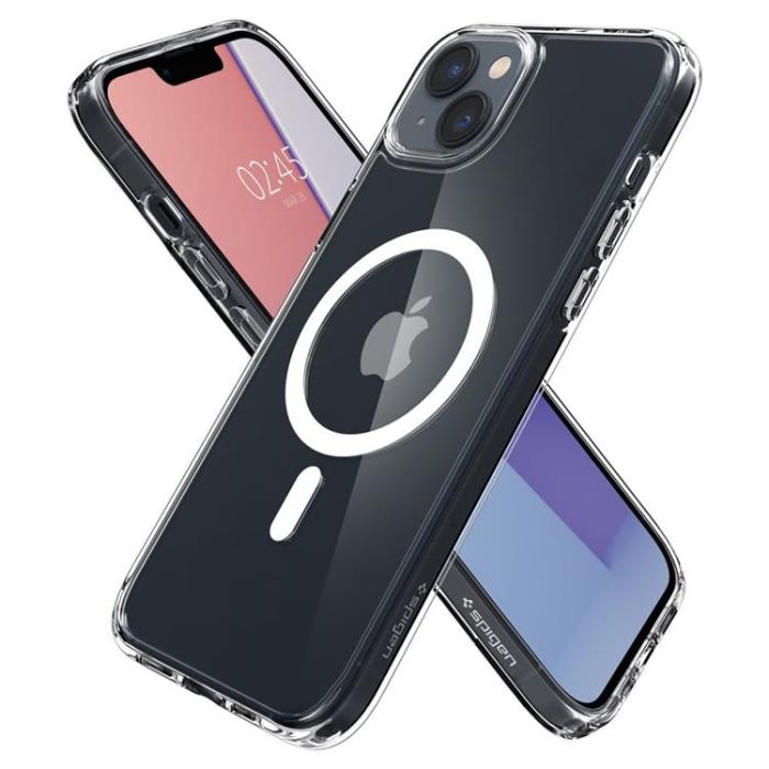 Spigen - Spigen iPhone 14 Skal Mag Magsafe Ultra Hybrid - Vit