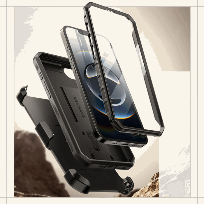 SupCase - SupCase iPhone 16e Mobilskal Unicorn Beetle Pro - Svart
