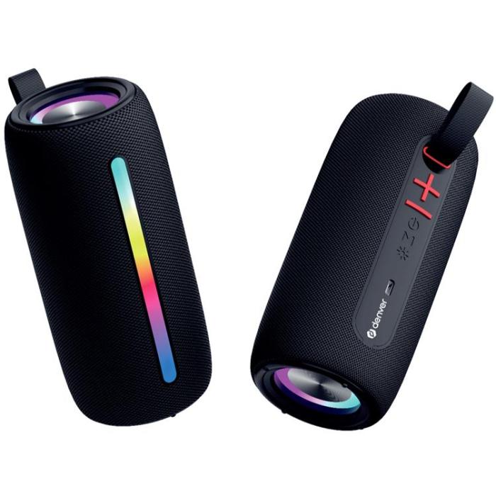 Denver - Denver Trådlös Högtalare Bluetooth Med RGB Ljus - Svart