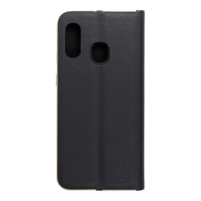 OEM - Forcell LUNA Guld fodral till Samsung Galaxy A20e Svart
