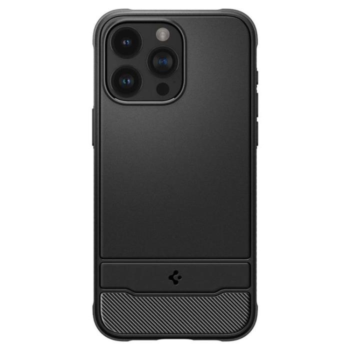 Spigen - Spigen iPhone 15 Pro Mobilskal Magsafe Rugged Armor -Svart