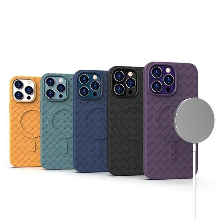 OEM - iPhone 15 Pro Max Mobilskal Magsafe Woven - Svart