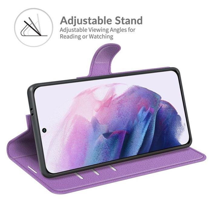 A-One Brand - Litchi Magnetic Fodral Galaxy S22 Plus 5G - Lila