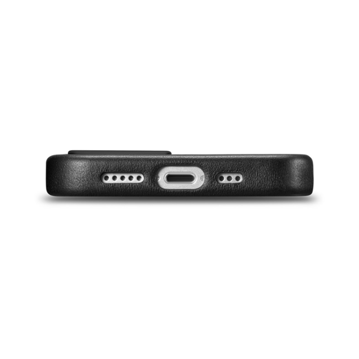 ICARER - iCarer iPhone 14 Skal MagSafe Äkta Läder - Svart