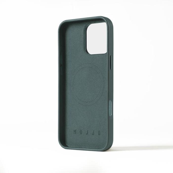 Mujjo - Mujjo iPhone 16 Pro Max Mobilskal MagSafe Läder - Livid Grön