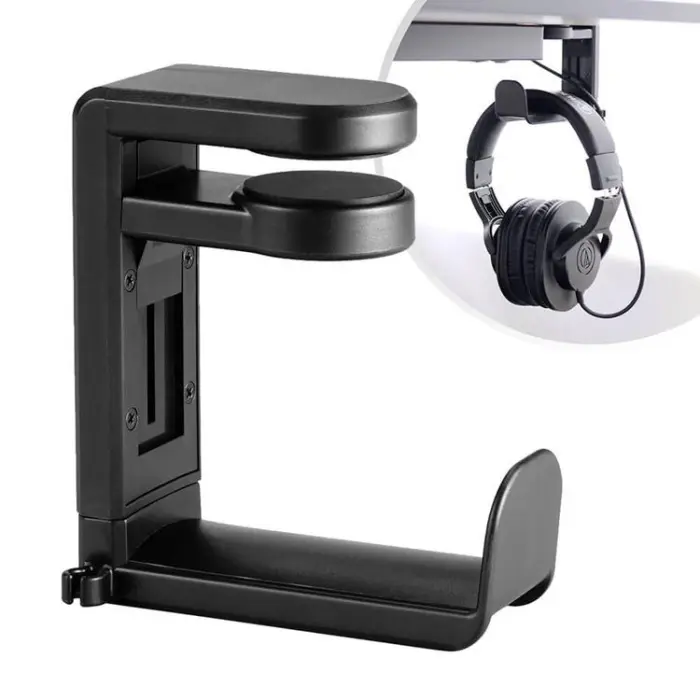 Desire2 - Desire2 Hållare för Hörlur/Headset Svart Monterat på skrivbordsskiva