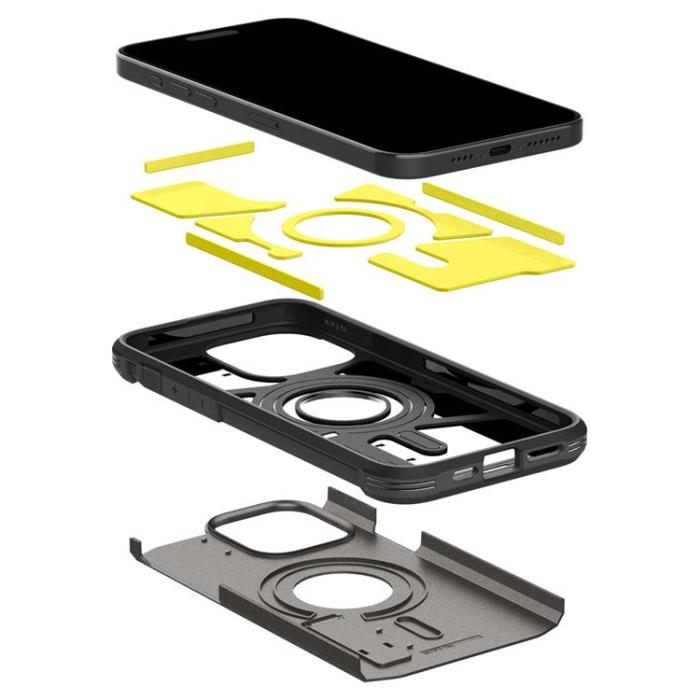 Spigen - Spigen iPhone 15 Pro Mobilskal Magsafe Tough Armor - Brun