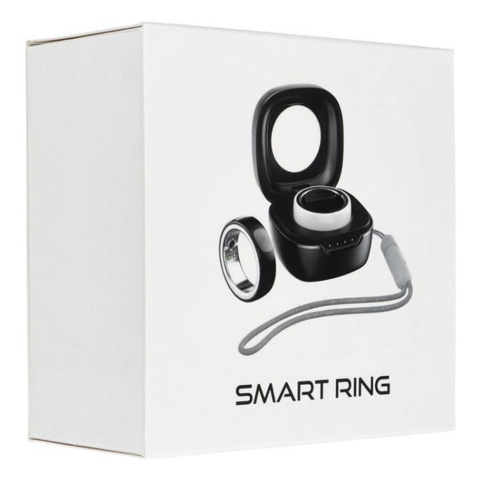 A-One Brand - Smart Ring Med Laddningsbox - Storlek (20mm)  - Svart